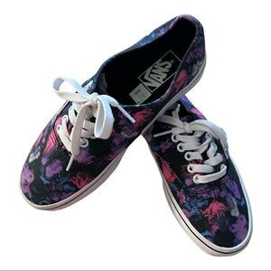 Vans Black Purple Multicolor Low Top Shoes Men 6.5 /Women 8